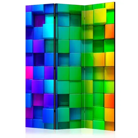 Paravány Paraván Colourful Cubes Dekorhome