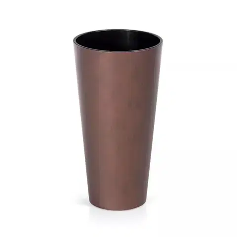 Kvetináče a truhlíky NABBI DTUS400C vysoký plastový kvetináč 40 cm hrdzavá