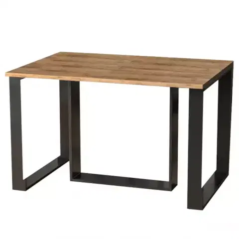 Jedálenské stoly Rozkladací stôl Borys 130/210x80cm Dub Craft Zlatý