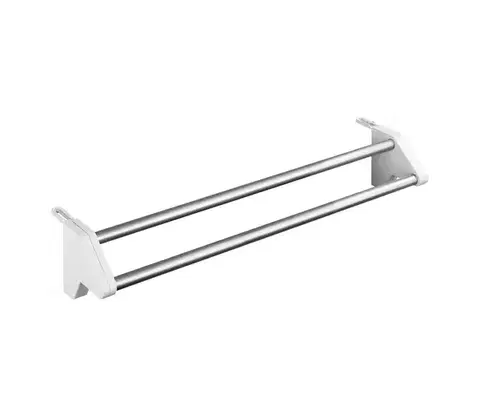 Svietidlá WENKO 3703100 - Sušiak na bielizeň TWIN 60x13 cm strieborná/biela 3703100