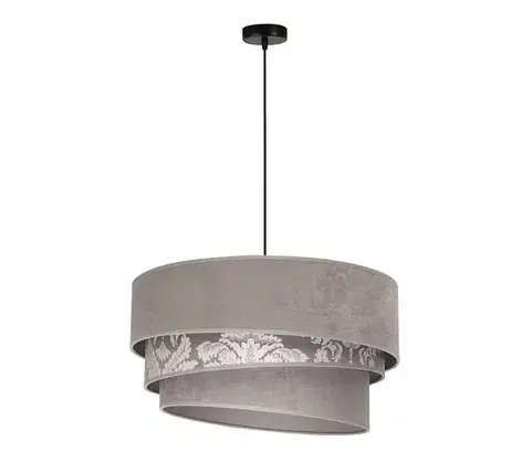 Svietidlá  - Luster na lanku TRIO 1xE27/40W/230V pr. 45 cm šedá 8985