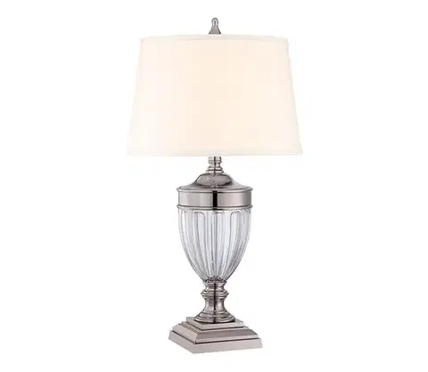 Lampy Elstead Quoizel QZ-DENNISON-PN - Stolná lampa DENNISON 1xE27/60W/230V lesklý chróm QZ-DENNISON-PN