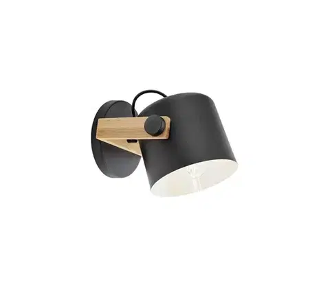 Svietidlá Redo 01-2399 - Nástenné bodové svietidlo POOH 1xE27/42W/230V buk 01-2399