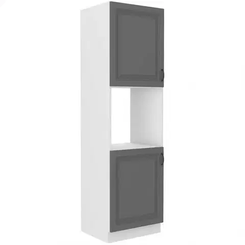 Kuchynské skrinky stojace Kuchynská skrinka Stilo dustgrey/biely 60dp/210 2f