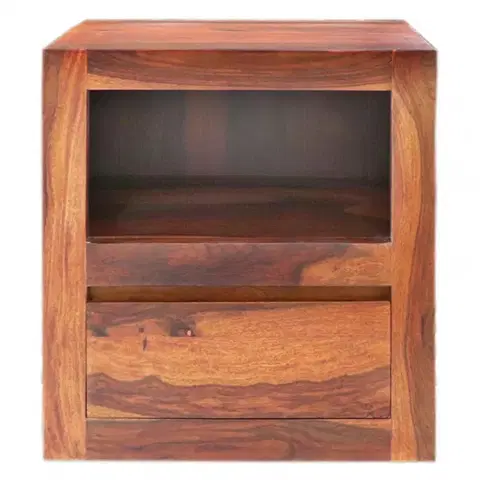 Nočné stolíky Nočný stolík 45x50x40 Gani z indického masívu palisander
