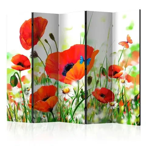Paravány Paraván Country poppies Dekorhome
