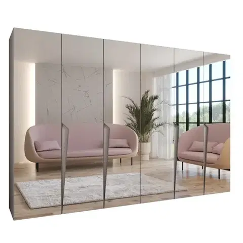 Šatníkové skrine Skriňa Piano 3-300 (2x150) kašmír/kašmír