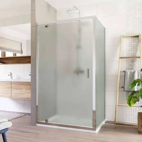 Sprchovacie kúty Mereo Sprchovací kút, Lima, obdĺžnik, pivotový, 90x80 cm, chróm ALU, sklo Point CK87962K
