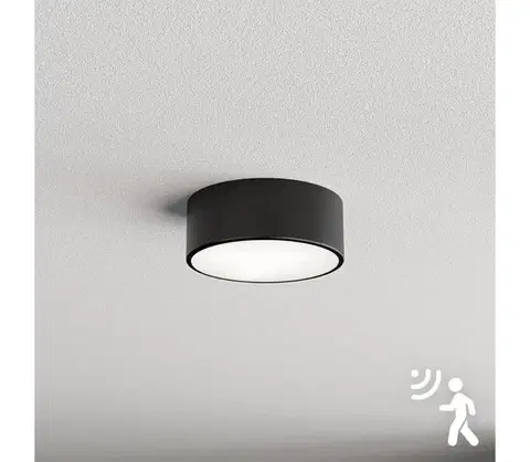 Svietidlá BRILAGI - Stropné svietidlo so senzorom CLARE 1xE27/40W/230V pr. 20 cm čierna 8590828607021