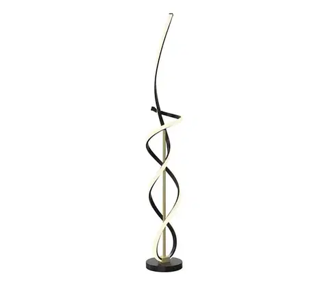 Lampy Wofi 3134-104 - LED Stmievateľná stojacia lampa INDIGO LED/31W/230V čierna/zlatá 3134-104