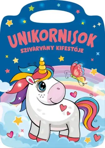 Nalepovačky, vystrihovačky, skladačky Unikornisok szivárvány kifestője