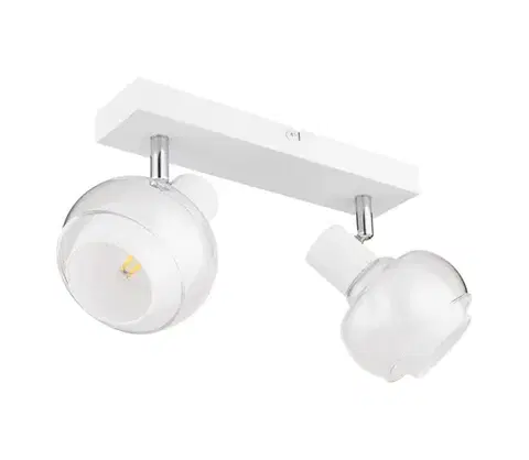Svietidlá Globo 54309-2W - Bodové svietidlo TOKKI 2xE14/40W/230V biela 54309-2W