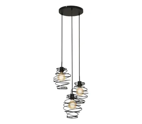 Svietidlá Briloner 4870-035 - Závesné svietidlo na lankách 3xE27/60W/230V 4870-035