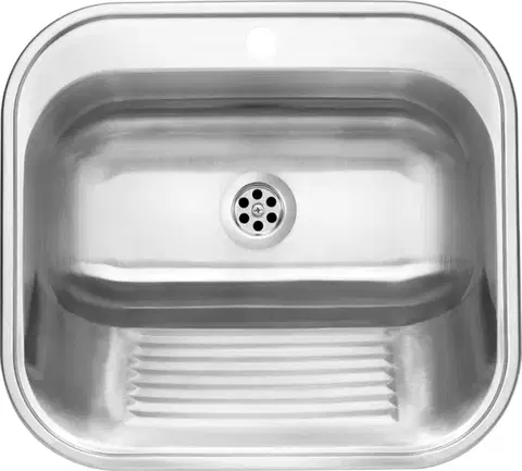 Kuchynské drezy DEANTE DEANTE - Technický drez, 1-bowl - vstavaný alebo nástenný ZYK_010B