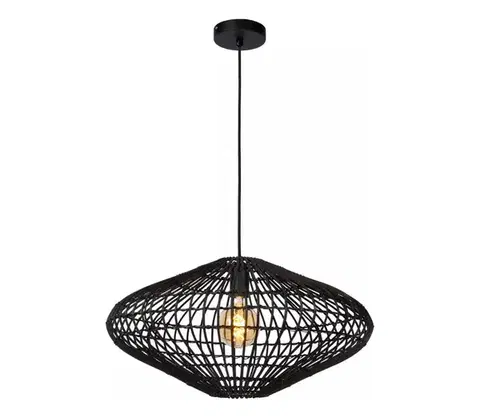 Svietidlá Lucide 03435/56/30 - Luster na lanku MAGALI 1xE27/40W/230V čierna 03435/56/30