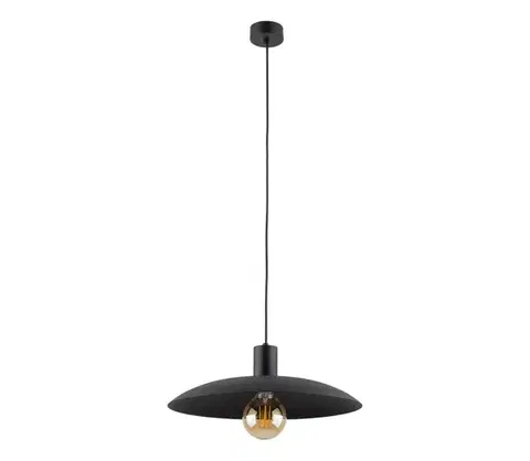 Svietidlá  Luster na lanku ASTRA 1xE27/15W/230V pr. 41 cm čierna 10712