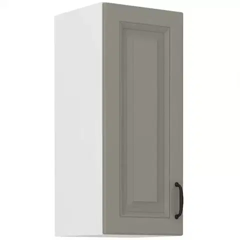 Kuchynské skrinky visiace Kuchynská skrinka Stilo claygrey/biely 30g/72 1f