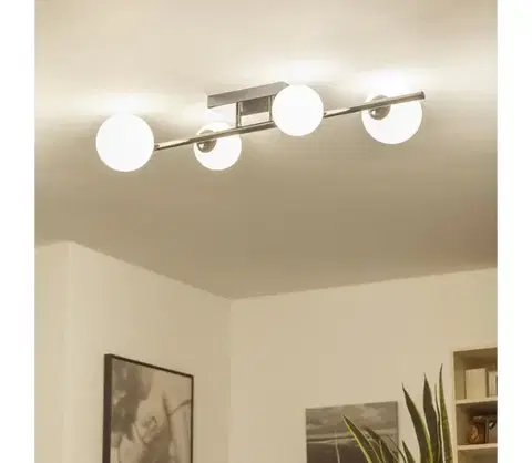 Svietidlá BRILAGI - LED prisadený luster MILLA 4xG9/3W/230V čierny chróm/biela 7010-4CW