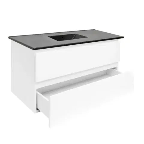 Kúpeľňový nábytok Kúpeľňová skrinka s umývadlom SAT B-Way 99x50x45 cm biela lesk BWAY2100WU4B BWAY2100WU4B