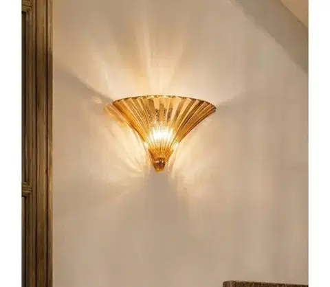 Svietidlá Ideal Lux - Nástenné svietidlo SANTA 1xE14/40W/230V zlaté 087375