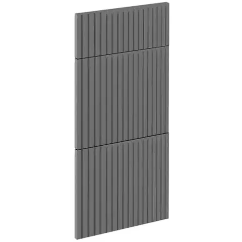 Kuchynské skrinky Čelo skrinky Luxeo F14-D40S3-AX ryfla dark grey