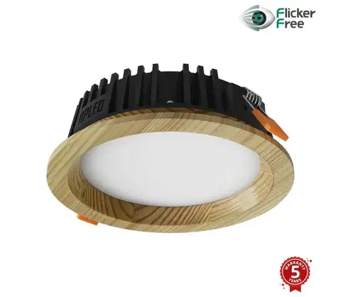 Svietidlá APLED - LED Podhľadové RONDO WOODLINE LED/6W/230V 4000K pr. 15 cm borovica masív 21269