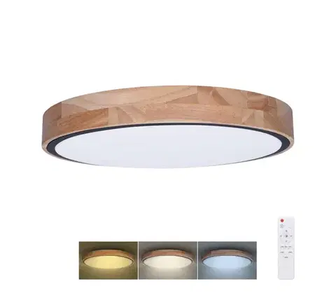 Svietidlá  WO8005 - LED stmievateľné svietidlo IRON OAK LED/48W/230V 3000-6500K priemer 40 cm + diaľkové ovládanie WO8005