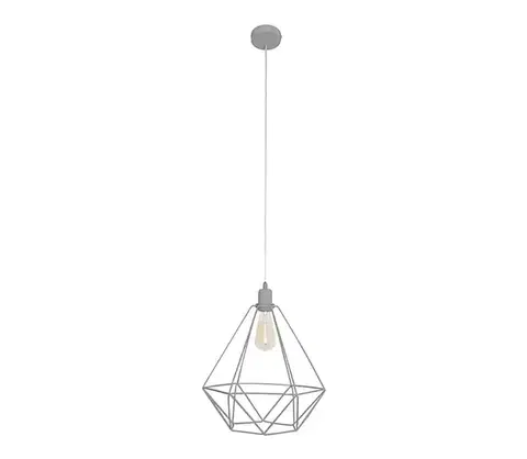 Svietidlá  Luster KARO LARGE 1xE27/15W/230V šedá W-KM 1322/1 GR
