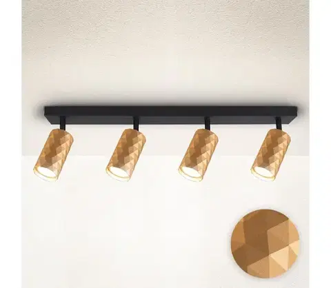 Svietidlá BRILAGI - Bodové svietidlo SELE DIAMANT 4xGU10/30W/230V zlaté WO-DIA4-GLD