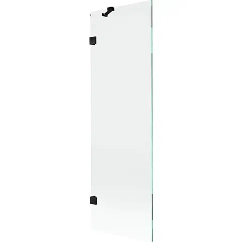 Sprchové dvere MEXEN/S - Lunar vaňová zástena FIX 60 x 150, transparent, čierna 897-060-000-70-00
