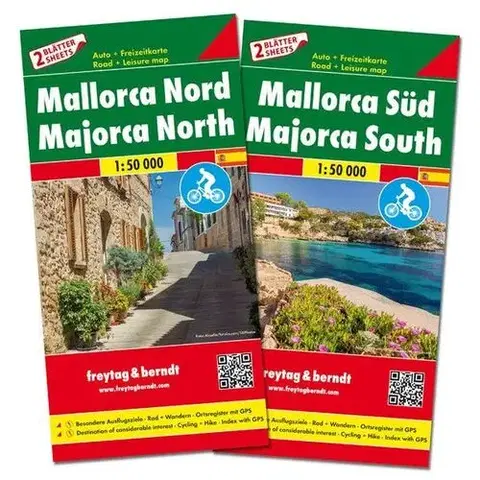 Do auta Mallorca 1:50 000 Set 2 mapy