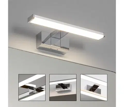 Kúpeľňové zrkadlá Brilagi - LED kúpeľňové osvetlenie na zrkadlo VESTRA LED/6W/230V 30 cm IP44 chróm FG-M1-C02-300-CHR