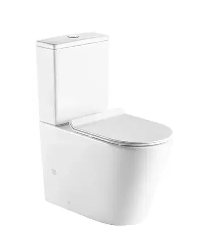 Záchody OLSEN SPA - Kombi WC Robusty RIMLESS sa SLIM sedadlom Soft-close OLKLT2125A