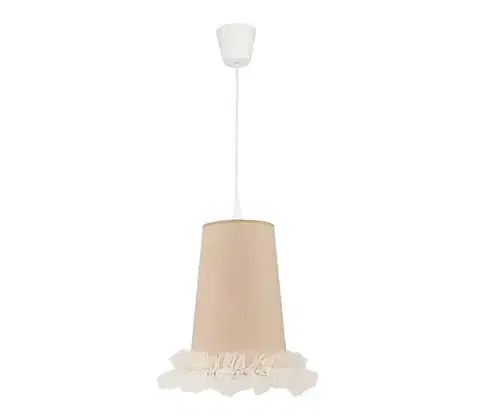 Svietidlá  - Detský luster na lanku BALLET 1xE27/40W/230V pr. 21 cm béžová 7226