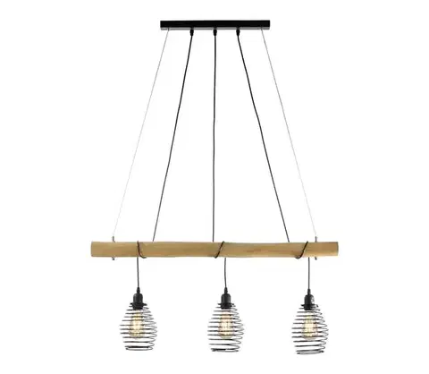 Svietidlá Leuchten Direkt 15526-79 - Luster na lanku SPRING 3xE27/40W/230V 15526-79
