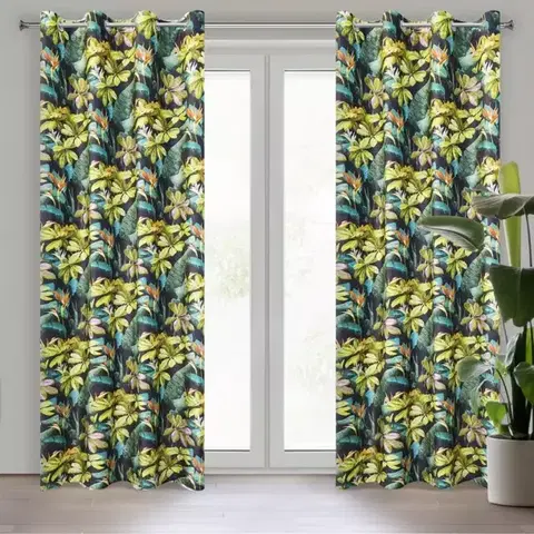 Závesy do spálne Záves LIVY 140X250 na priechodkách 372690