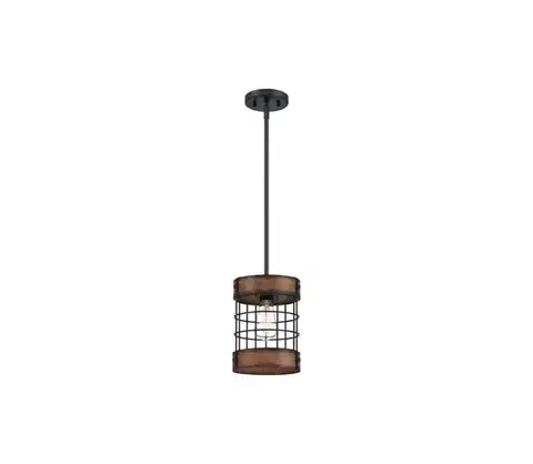 Svietidlá Westinghouse 61179 - Luster na lanku LANGSTON 1xE27/60W/230V barnwood 61179