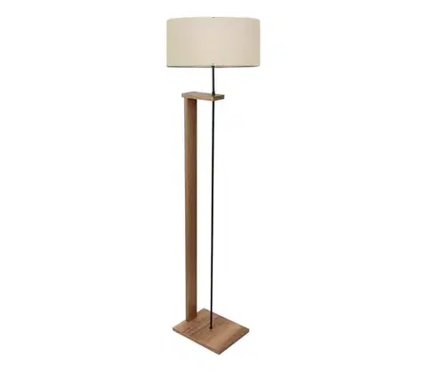 Lampy  Stojacia lampa AYD 1xE27/40W/230V hnedá/béžová 780SGN4465