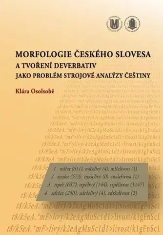 Pre vysoké školy Morfologie českého slovesa a tvoření deverbativ jako problém strojové analýzy češtiny - Klára Osolsobě