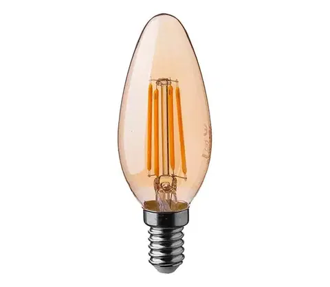 LED osvetlenie  LED Žiarovka FILAMENT AMBER E14/4W/230V 2200K 217113