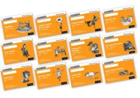 Učebnice, slovníky Read Write Inc. Phonics: Orange Set 4 Core Black & White Storybooks (Mixed Pack of 12) - Gill Munton