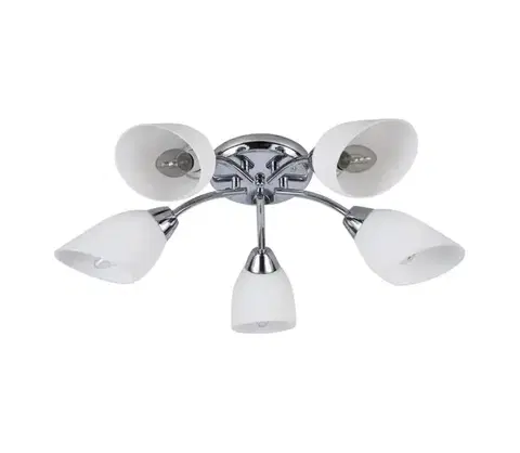 Svietidlá  Prisadený luster PORTOS 5xE14/10W/230V lesklý chróm ML2267