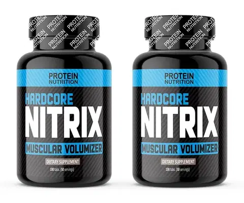 Anabolizéry a NO doplnky 1+1 Zadarmo: Hardcore Nitrix - Protein Nutrition 100 tbl. + 100 tbl. 