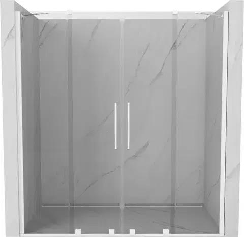 Sprchovacie kúty MEXEN/S - Velar Duo posuvné sprchové dvere 170, transparent, białe 871-170-000-02-20