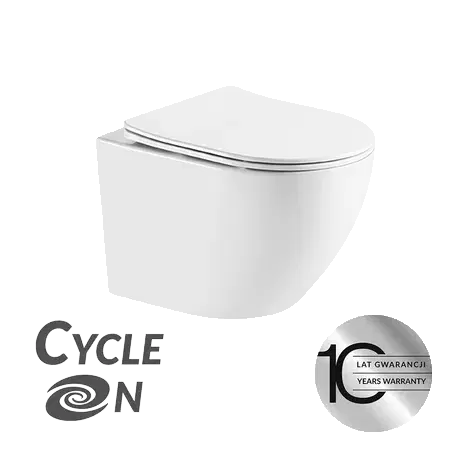 Záchody Laveo - Desna CycleOn 2.0 - WC misa bez okraja vrátane sedátka VMD_610S