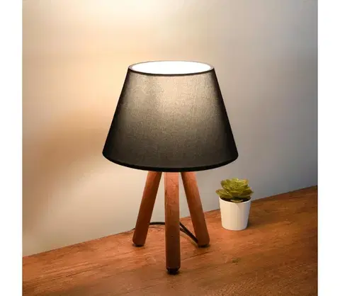 Lampy  Stolná lampa AYD 1xE27/40W/230V hnedá/antracit 780SGN2569