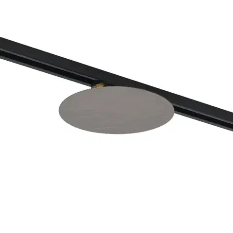 Koľajnicové svetelné systémy Moderné stropné svietidlo Gunmetal pre koľajnicový systém 1-fázové 2-svetlá - Iconic Pulley