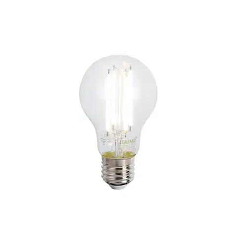 Stojace lampy Inteligentná stojaca lampa čierna vrátane WiFi A60 dymové sklo - Bliss