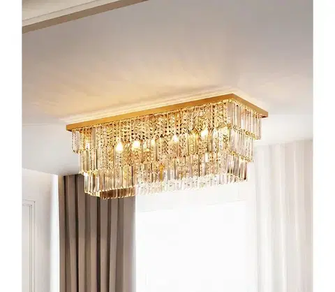 Svietidlá Ideal Lux - Stropné svietidlo MARTINEZ 8xE14/40W/230V zlaté 213569