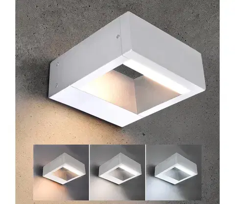 Svietidlá BRILAGI - LED Vonkajšie nástenné svietidlo RAGUSA LED/7W/230V biela IP54 WO-HR60072-OEM-WHT